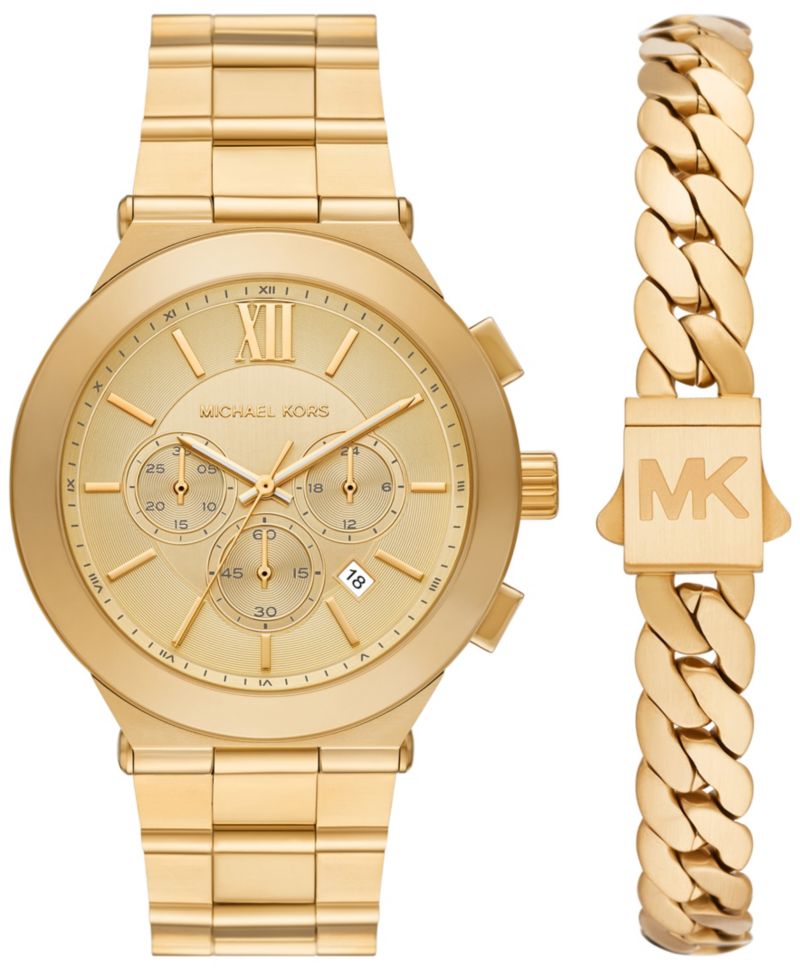 Men's Billie Quartz Chronograph Gold Stainless Steel Watch 44mm