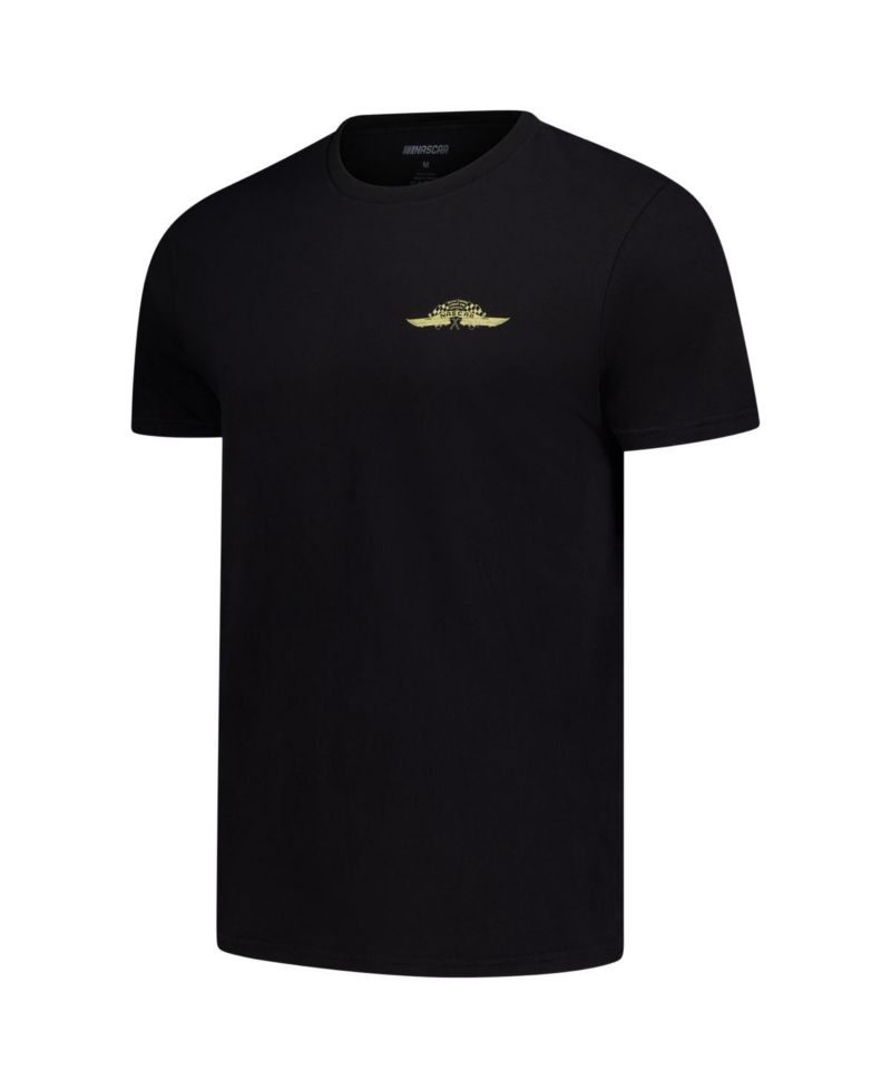 Men's Black NASCAR 2-Spot Moonshine Lightning in a Bottle T-Shirt