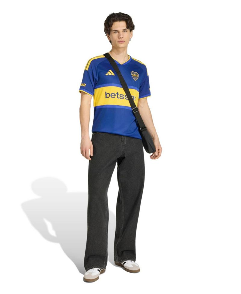 Men's Boca Juniors 2026/27 Home Replica Slim-Fit V-Neck Jersey