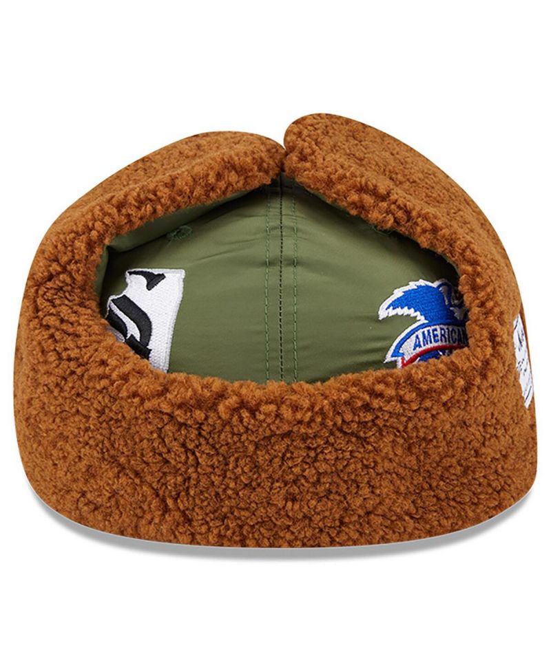 x Alpha Industries Men's Olive Chicago White Sox Dog Ear 59FIFTY Fitted Hat