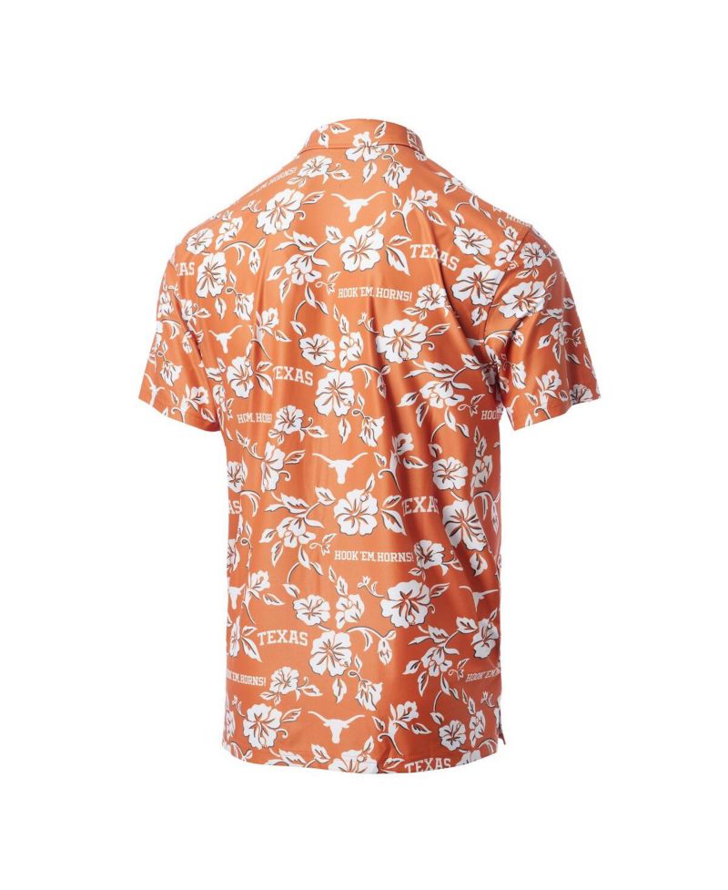 Men's Burnt Orange Texas Longhorns Pua Performance Polo Shirt