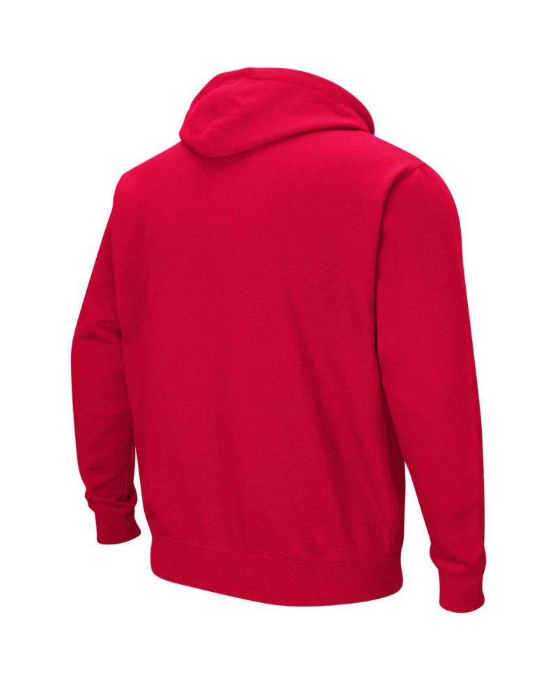 Men's Cardinal Catholic University Cardinals Arch & Logo Pullover Hoodie