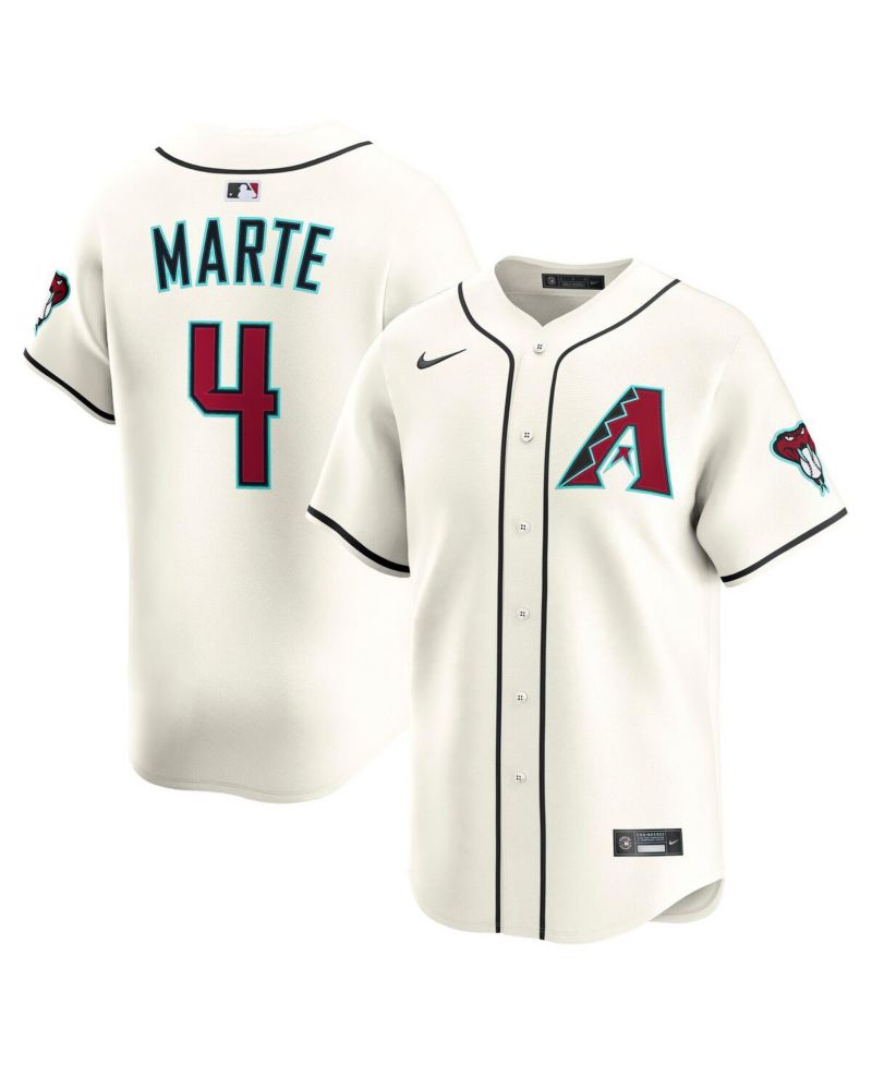 Men's Ketel Marte Cream Arizona Diamondbacks Alternate Limited Player Jersey