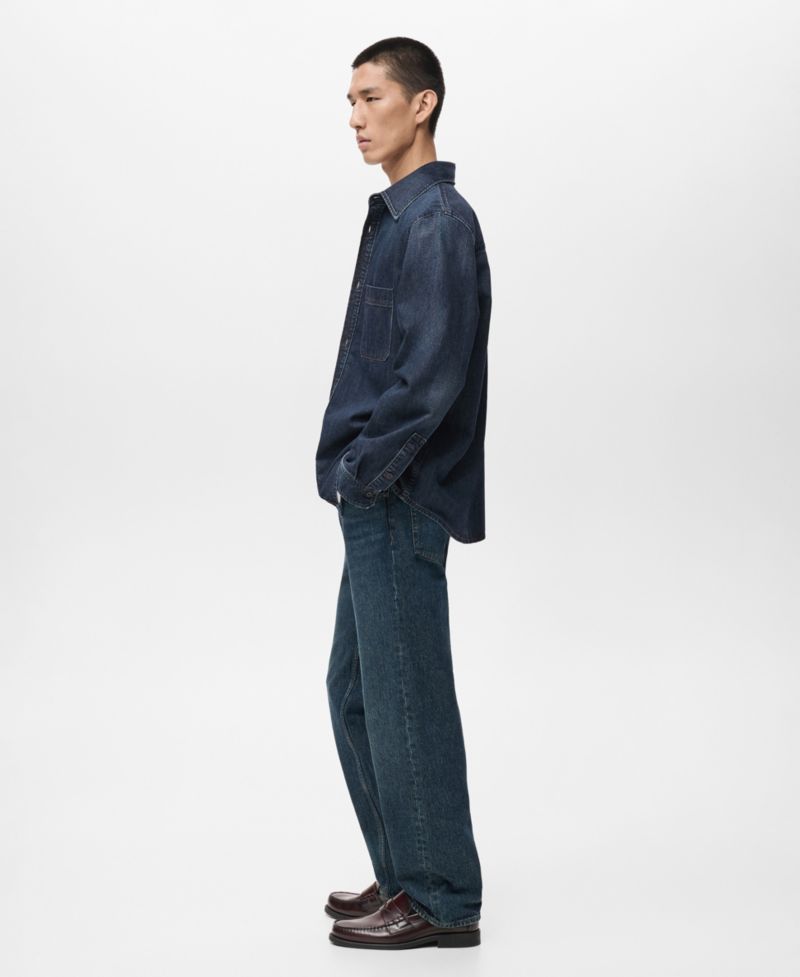 Men's Pocket Denim Overshirt
