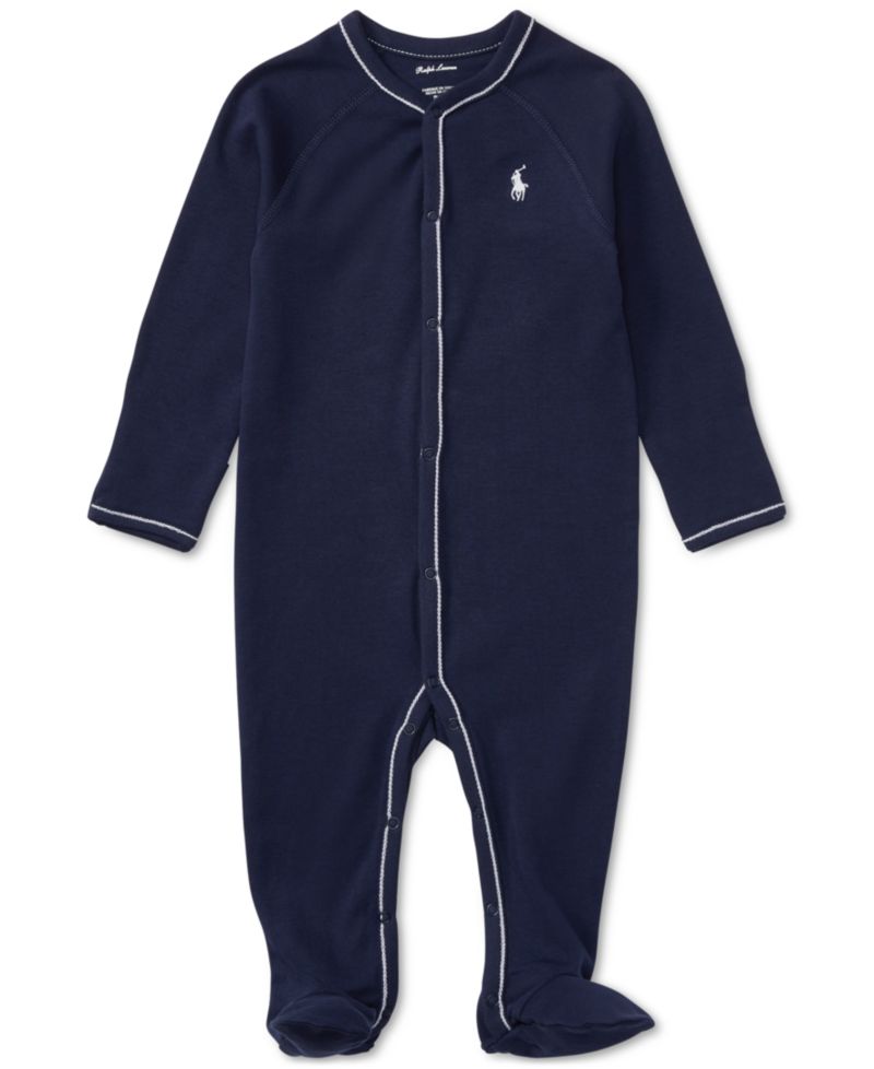 Baby Boys Cotton Footed Coverall