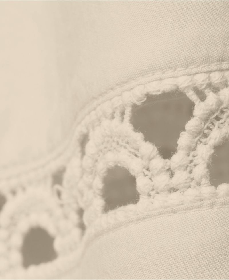 Women's Voile Ladder Trim Above the Knee Skirt