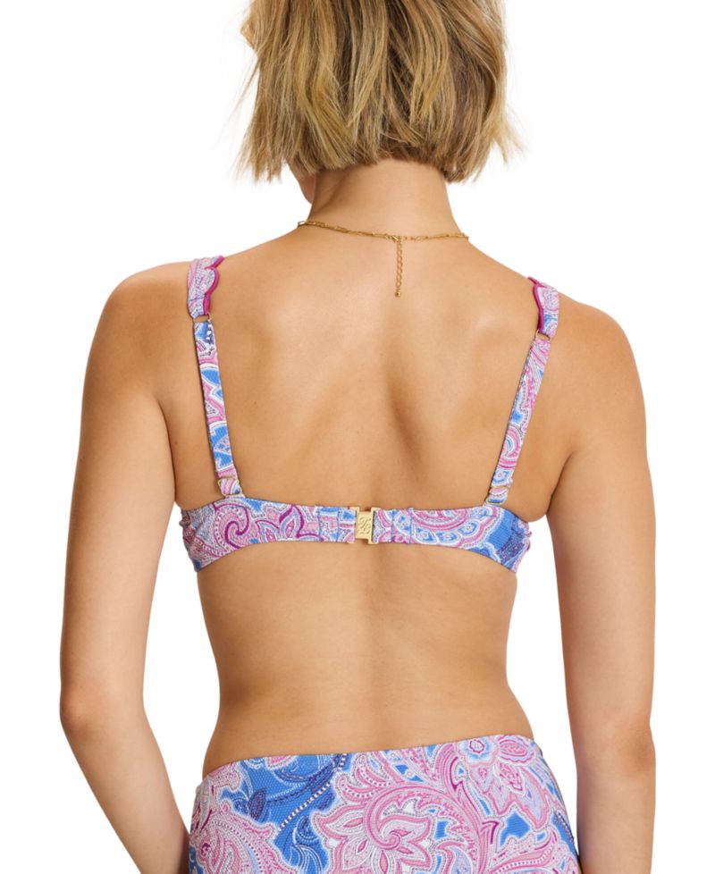 Women's Pique Underwire V-Neck Bikini Top