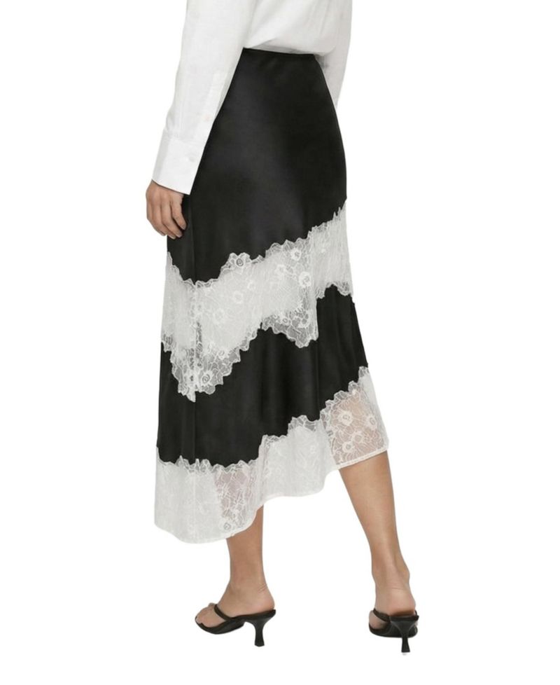 Women's Elenor Lace Insert Midi Skirt