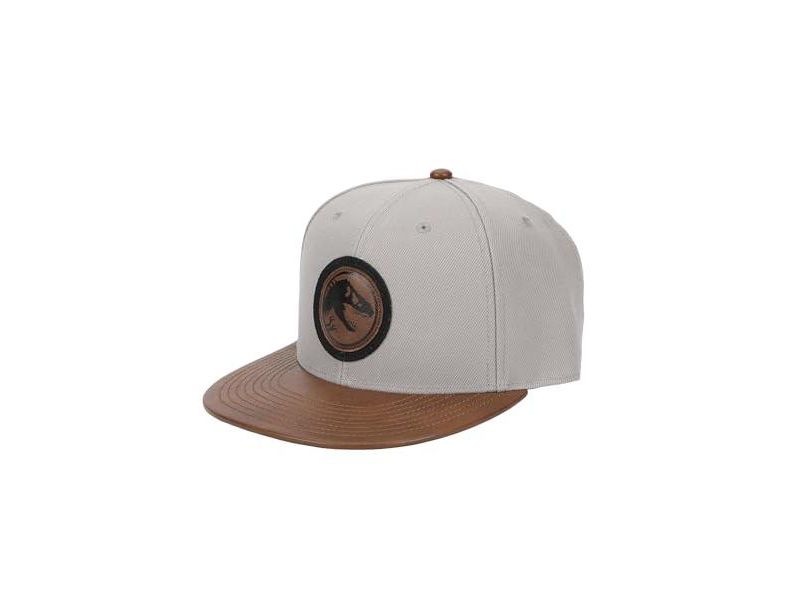 Men's Logo Woven Patch White Snapback Hat