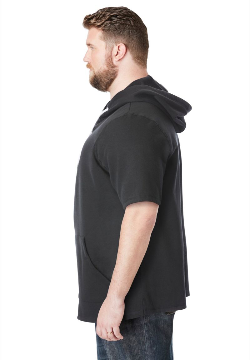 Big & Tall by KingSize by KingSize Short-Sleeve Hoodie