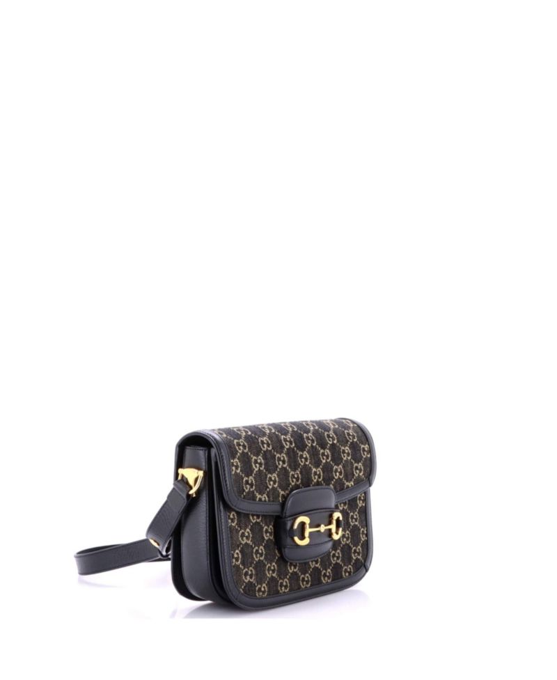 Small Horsebit 1955 Shoulder Bag GG Denim