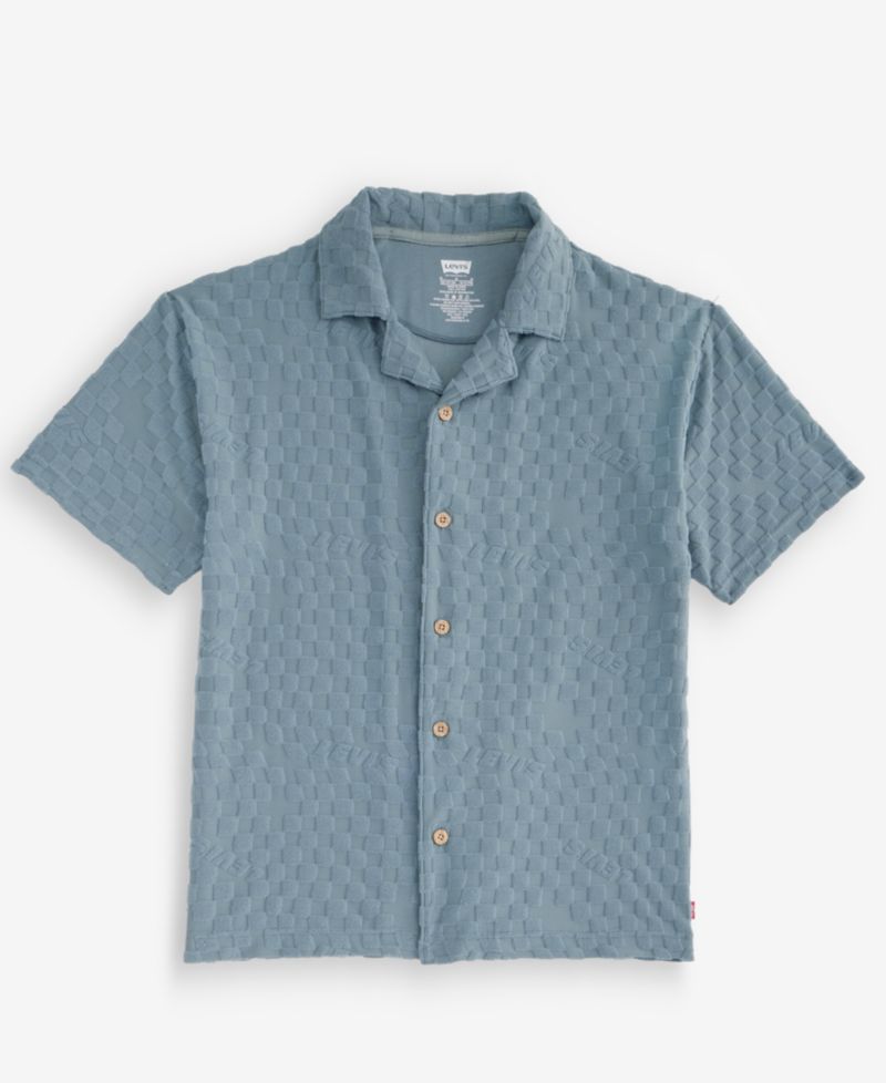 Boys' 8-20 Knit Camp Short-Sleeve Shirt