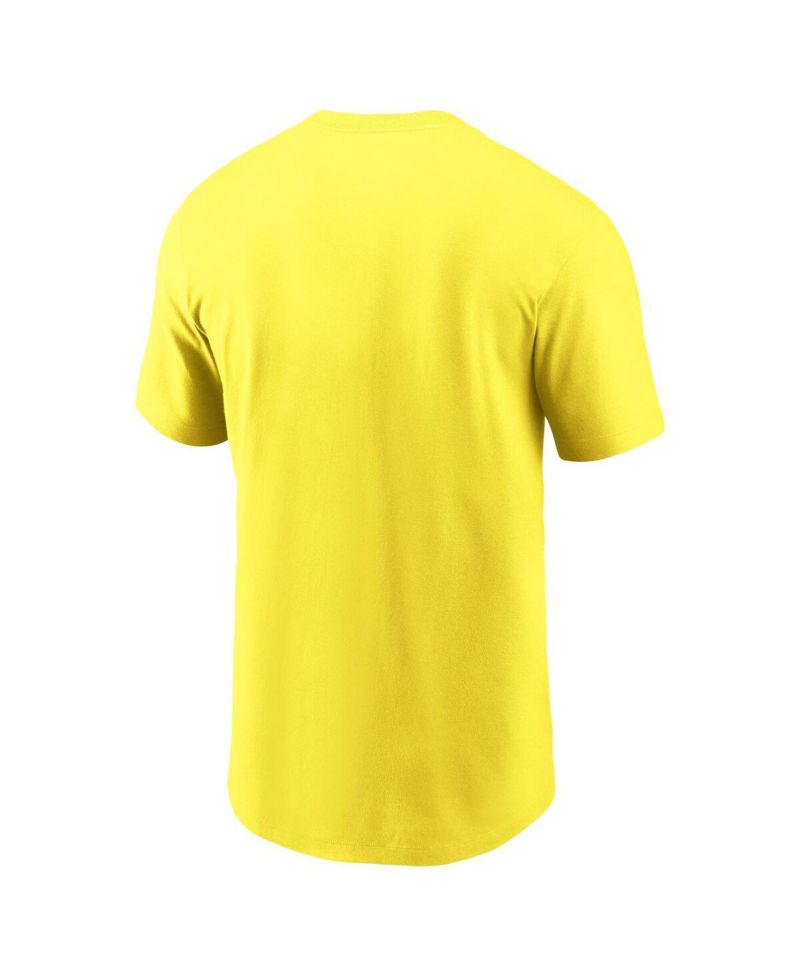 Men's Yellow Oregon Ducks Legacy Football Icon T-Shirt