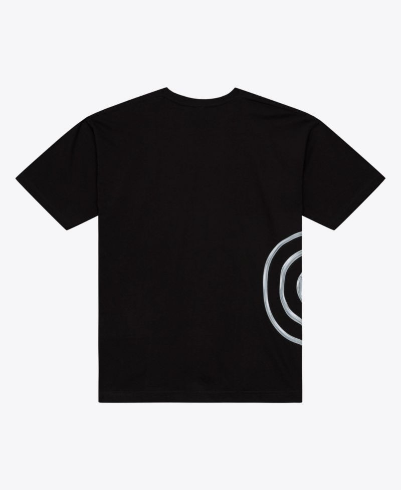 Men's Mitchell Ness Black Chicago Cubs Chrome Heritage T-Shirt