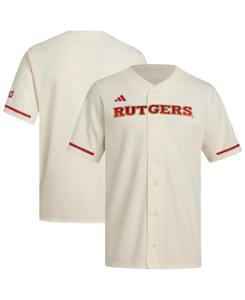 Men's Cream Rutgers Scarlet Knights Replica Baseball Jersey