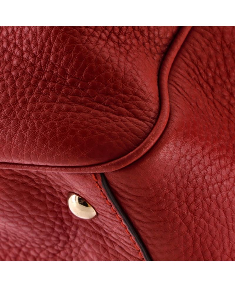 Medium Bamboo Shopper Tote Leather