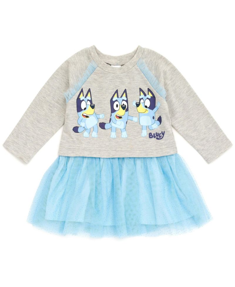 Little Girls French Terry Mesh Tutu Dress