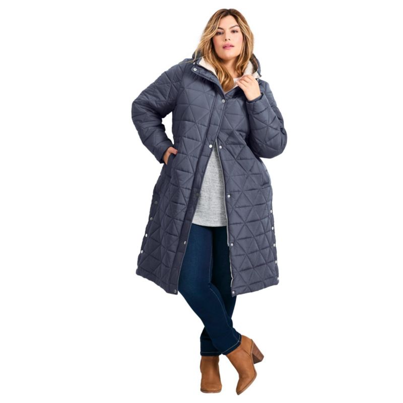 Women's Plus Size Quinn Longline Puffer Jacket