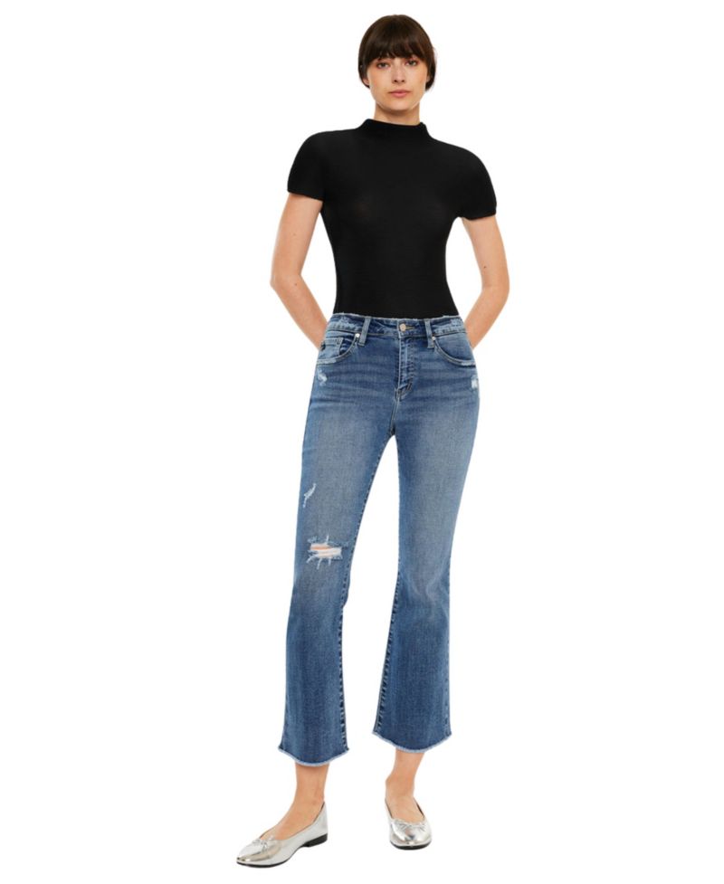 Women's Honey High Rise Cropped Bootcut Jeans