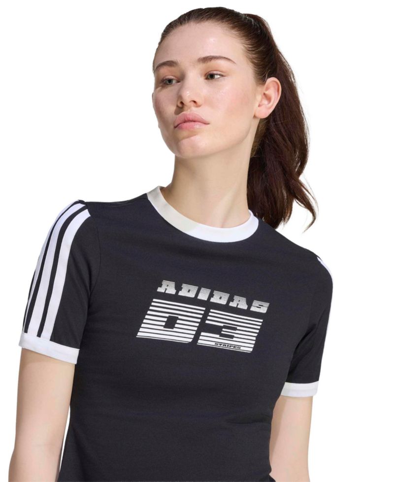 Women's Racing Retro Graphic Cotton T-Shirt