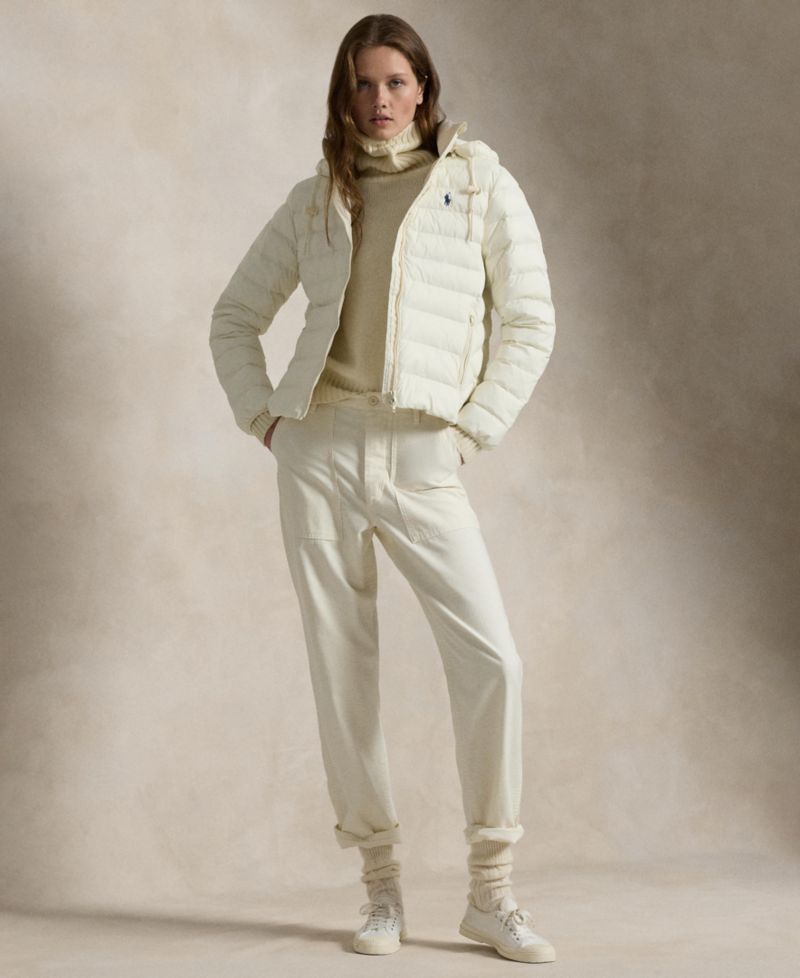 Women's Water-Resistant Packable Hooded Jacket