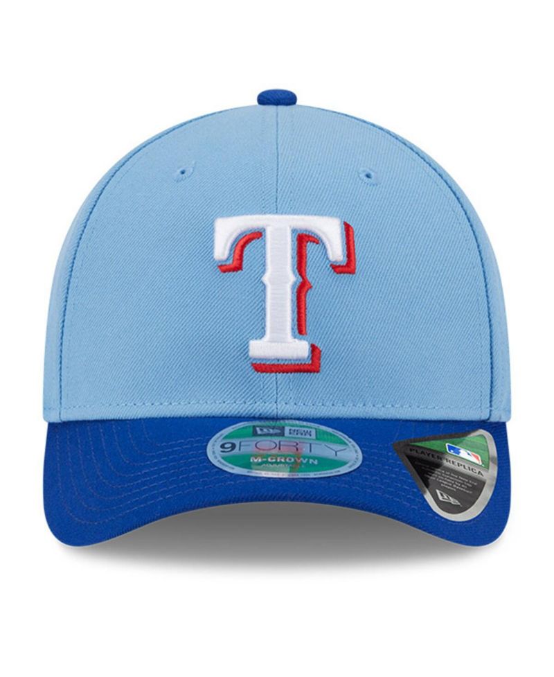 Men's Light Blue Texas Rangers Player Replica 9FORTY Adjustable Hat