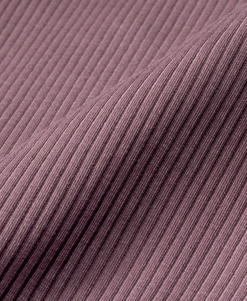Plus Sportswear Ribbed Quarter-Zip Long-Sleeve Top