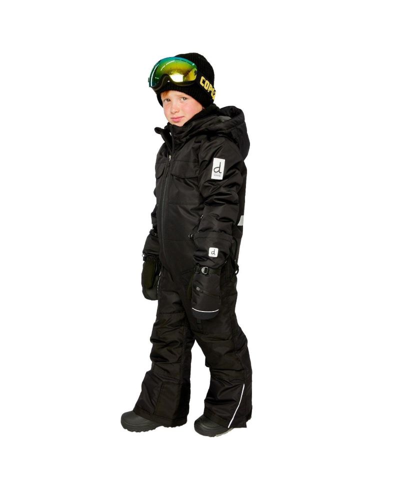 Little and Big Unisex ( 6 to 14 ) One Piece Teknik Snowsuit