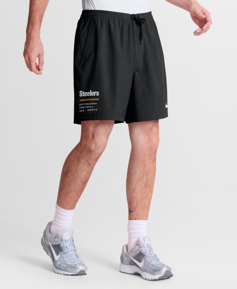 Men's Black Pittsburgh Steelers Form Dri-FIT Shorts