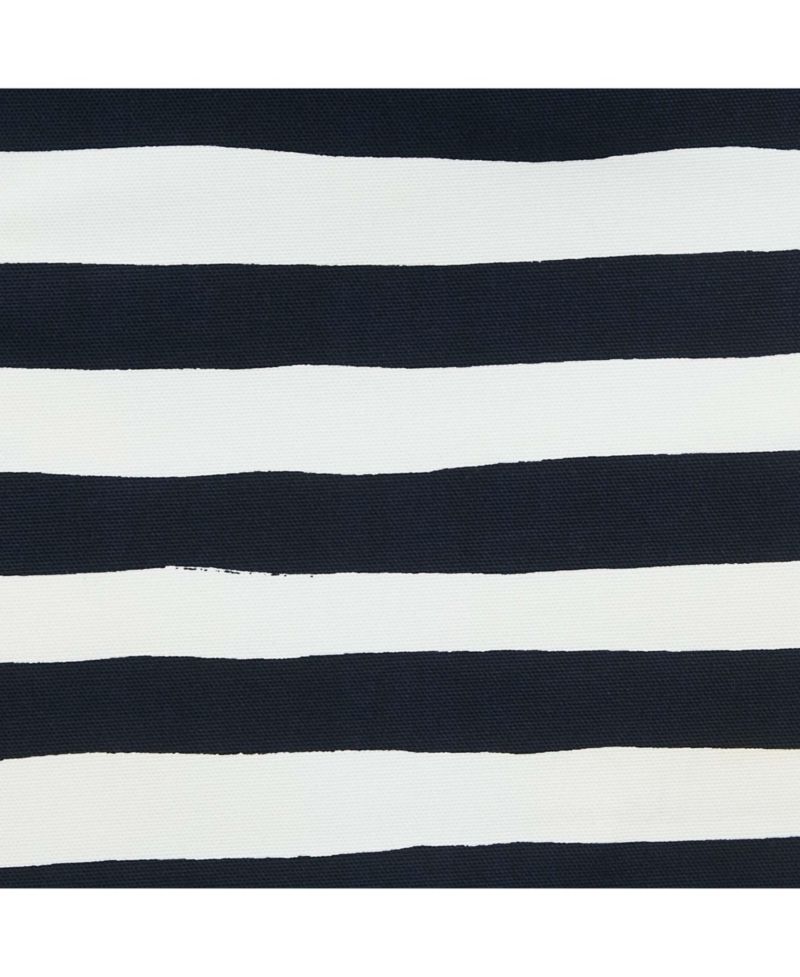 Women's Cheap And Chic White/navy Blue Stripe Cotton Mini Skirt