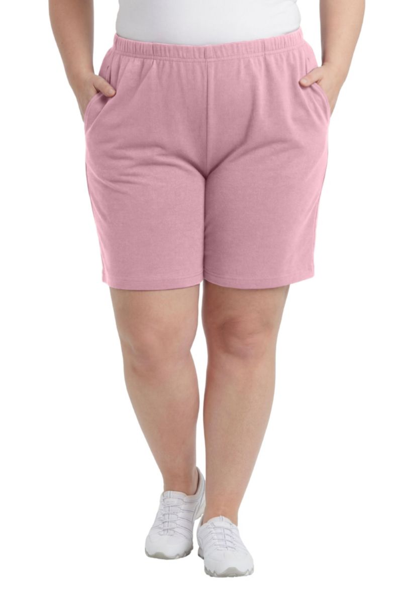 Women's Within 7-Day Straight-Leg Elastic-Waist Stretchy Knit Short