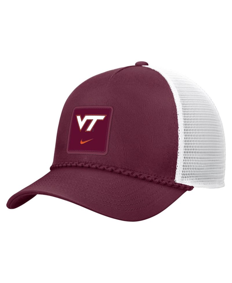 Men's Maroon Virginia Tech Hokies 2026 On-Field Rope Adjustable Trucker Hat