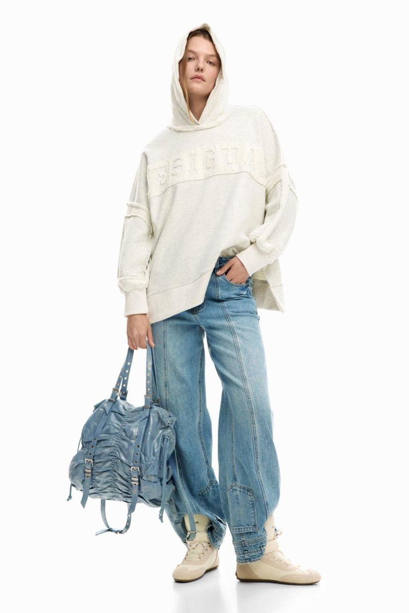 Women's Medium Ruched Denim Backpack