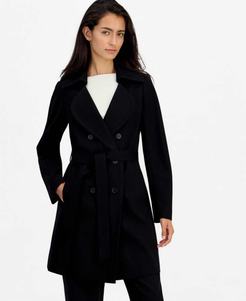 Women's Double Breasted Belted Trench Coat