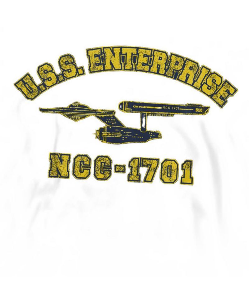 Men's Enterprise Athletic Long-Sleeve Graphic Crewneck Sweatshirt