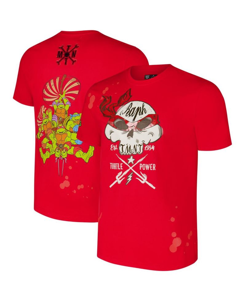 Men's Red Teenage Mutant Ninja Turtles Turtle Power T-Shirt