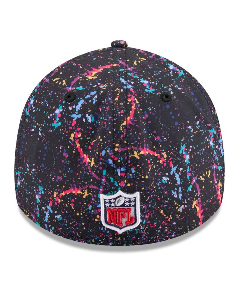 Men's Black Dallas Cowboys 2025 NFL Crucial Catch 39THIRTY Flex Hat