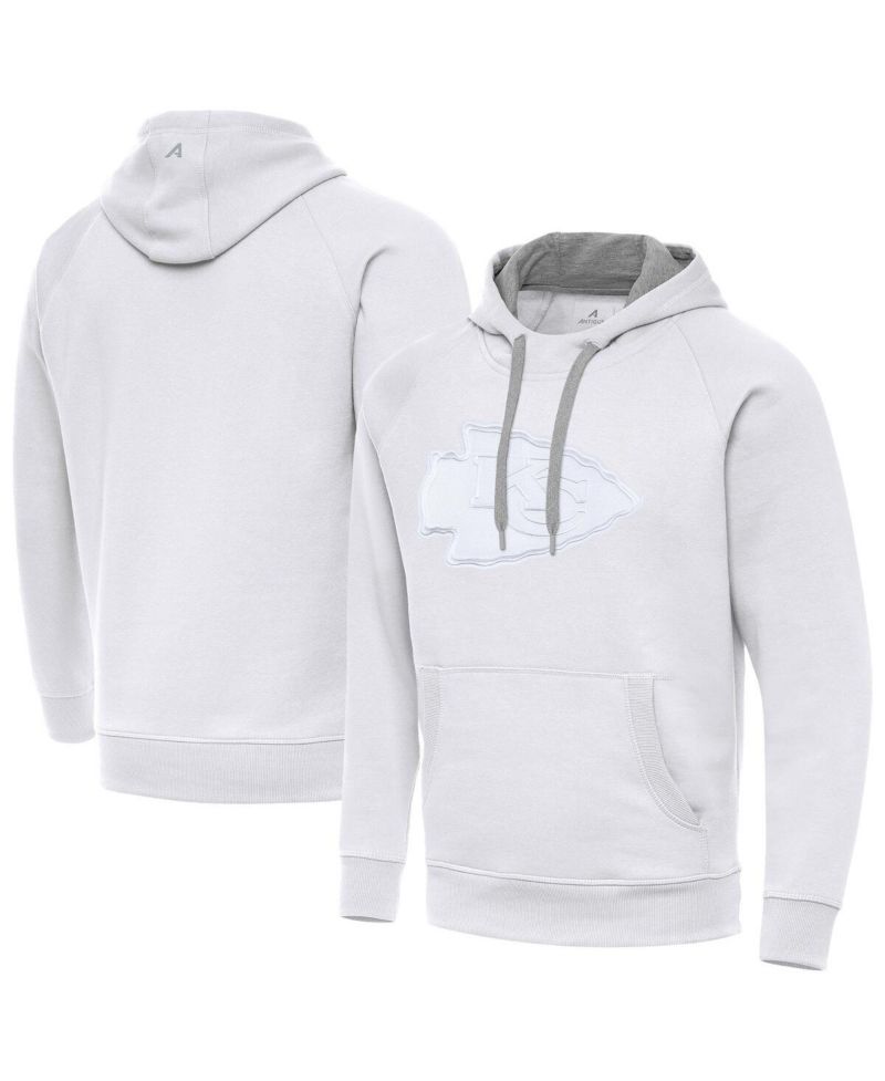 Men's White Kansas City Chiefs Victory Pullover Hoodie