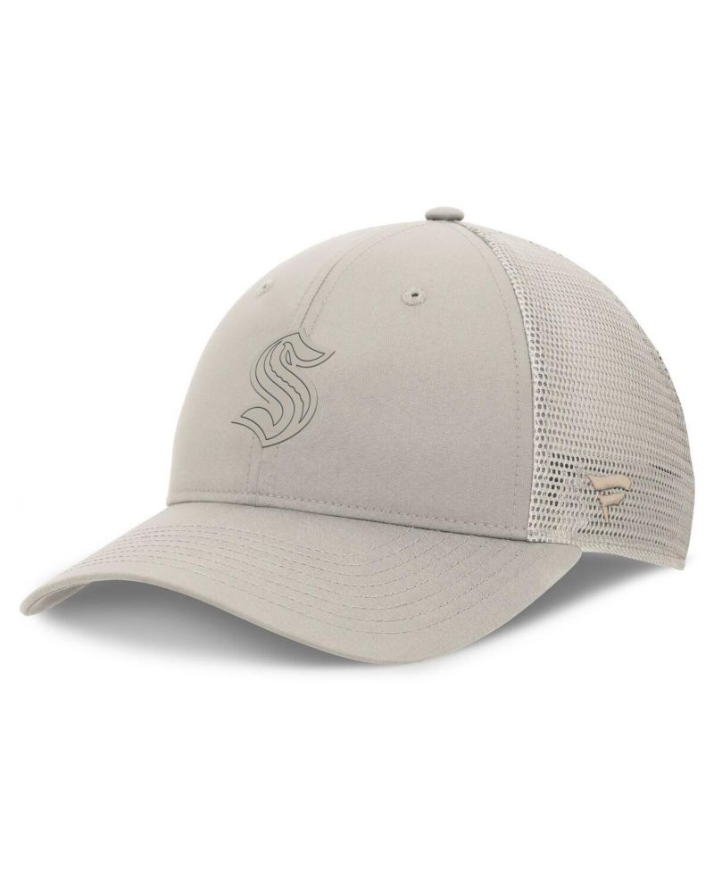 Women's Tan Seattle Kraken Authentic Pro Road Trucker Adjustable Hat