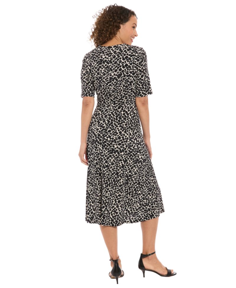 Women's Short-Sleeve Midi Dress