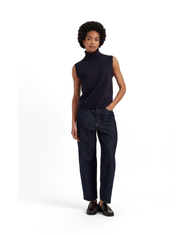 Women's Wool-Cashmere High-Neck Tank