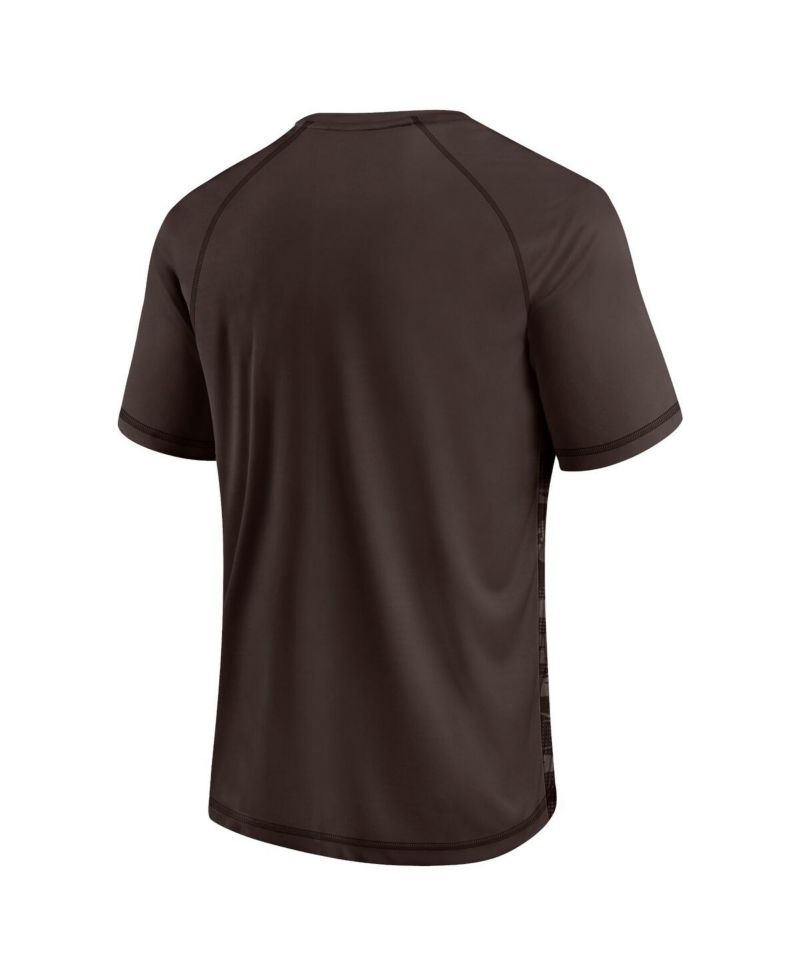 Men's Brown Cleveland Browns Hail Mary Raglan T-Shirt
