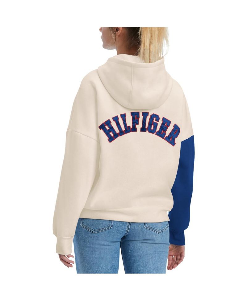 Women's Cream, Royal Buffalo Bills Harriet Pullover Hoodie