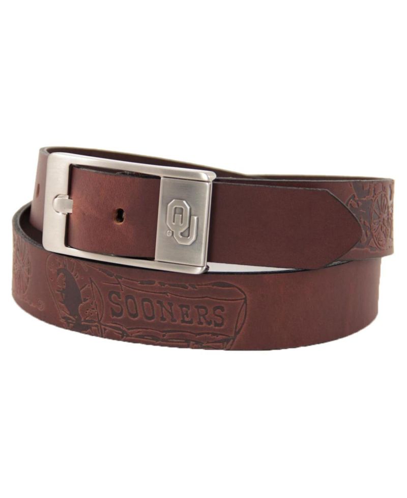 Men's Oklahoma Sooners Brandish Leather Belt