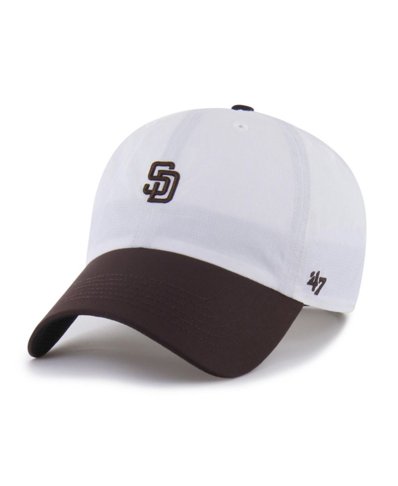 Men's White/Brown San Diego Padres Vista Mini Clean Up brrr Adjustable Hat