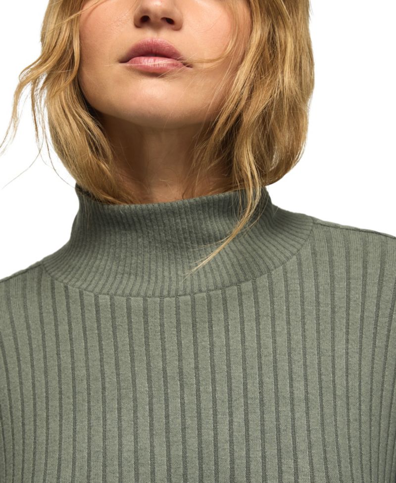Women's Cloud Long-Sleeve Mock Neck Oversized Top