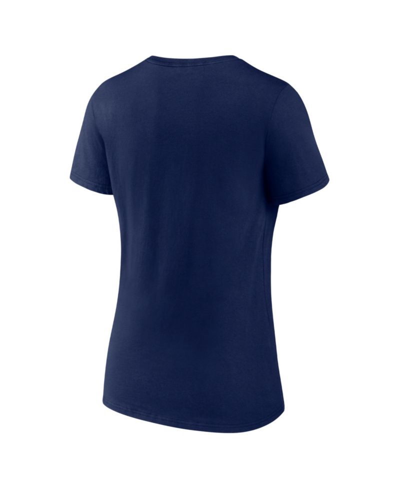 Women's Navy Seattle Mariners Back in Business V-Neck T-Shirt