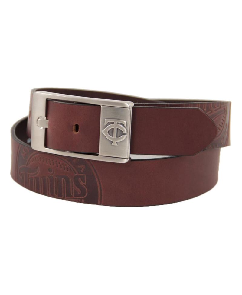Men's Minnesota Twins Brandish Leather Belt
