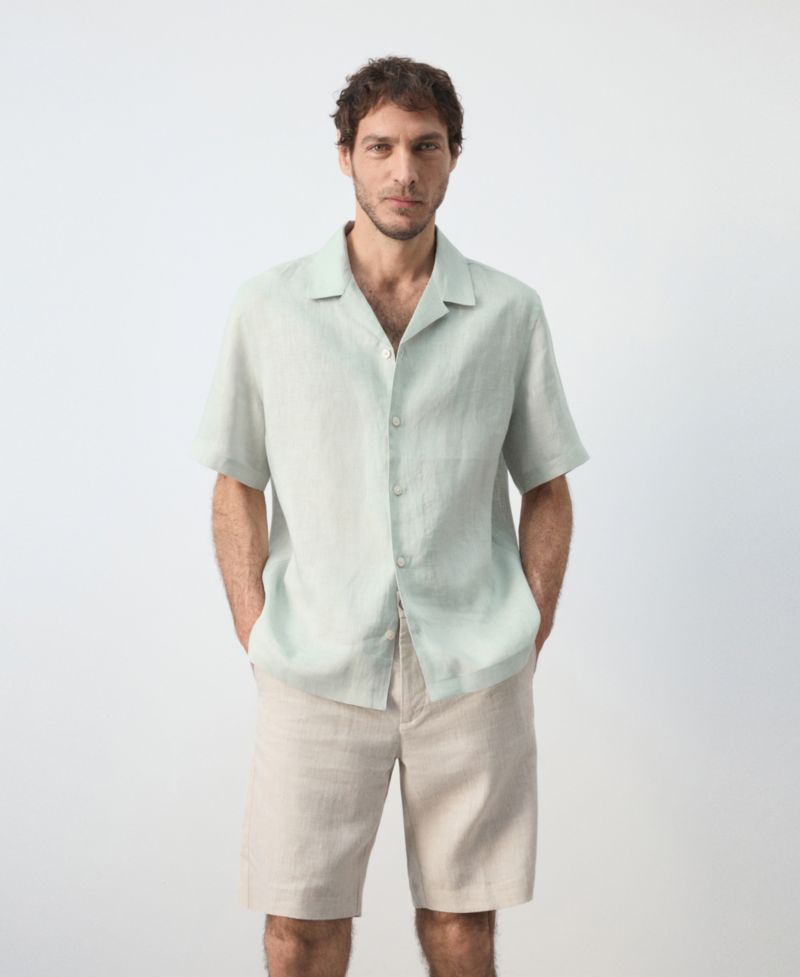 Men's Regular-Fit Linen Shirt