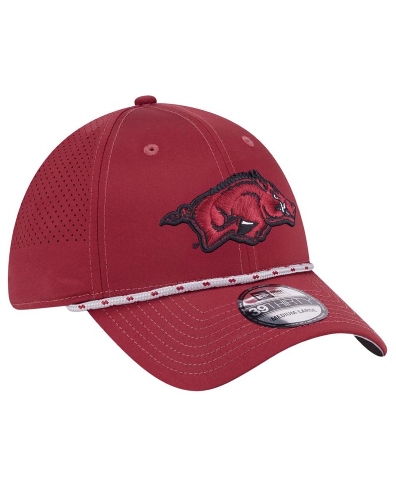Men's Cardinal Arkansas Razorbacks Rope 39THIRTY Flex Hat